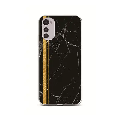 Kryt TopQ STYLE Motorola Moto E32s Mramor černo-zlatý 106391