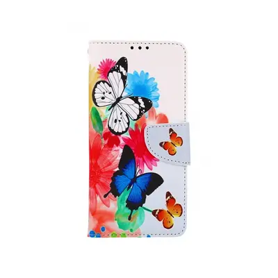 Pouzdro TopQ Xiaomi Redmi Note 8T knížkové Barevné s motýlky 46875