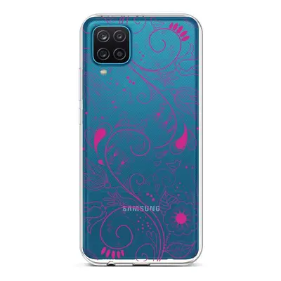 Kryt TopQ Samsung A12 silikon Pink Ornament 57754