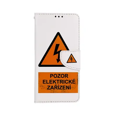 Pouzdro TopQ Samsung A54 5G knížkové Pozor elektrické zařízení 94305