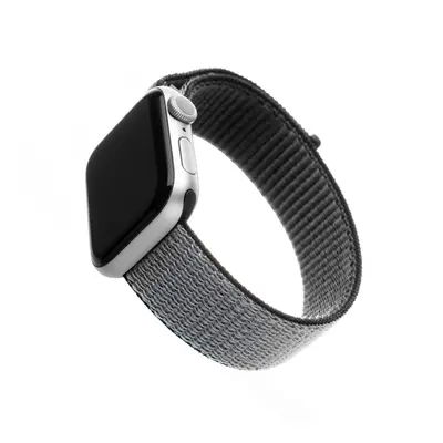 Nylonový řemínek FIXED Nylon Strap pro Apple Watch 38/40/41mm, šedý