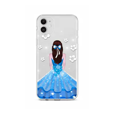 Kryt TopQ iPhone 12 silikon Blue Princess 55325