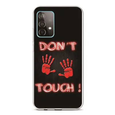 Kryt TopQ Samsung A52 silikon Don't Touch Red 55766