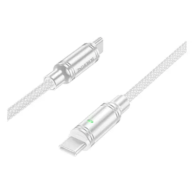 Borofone kabel BU40 Advantage - typ C na typ C - 60W 3A 1,2 metru šedý