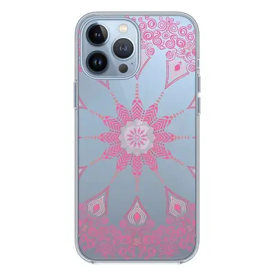 Kryt TopQ iPhone 13 Pro Max silikon Pink Mandala 65297