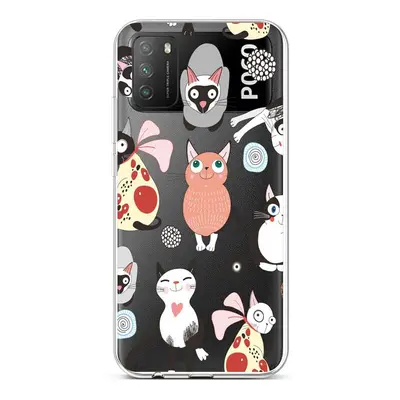 Kryt TopQ Xiaomi Poco M3 silikon Cats 2 60609