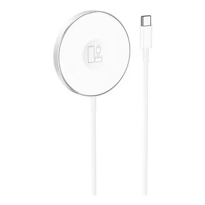 Bezdrátová rychlonabíječka Borofone BQ18 TopQ MagSafe 15W bílá 91485