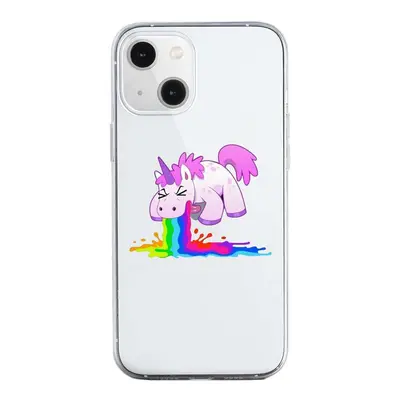 Kryt TopQ iPhone 13 silikon Rainbow Splash 64671