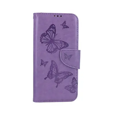 Pouzdro TopQ Samsung A34 knížkové Butterfly fialové 111938