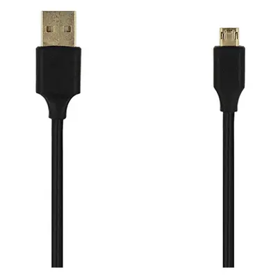 Kabel - USB na Micro USB - oboustranný 1 metr černý