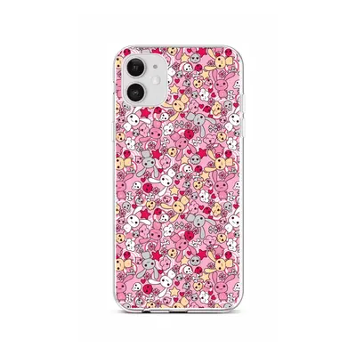 Kryt TopQ iPhone 12 silikon Pink Bunnies 55318