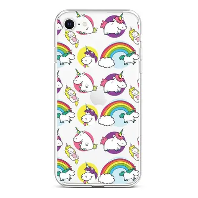 Kryt TopQ iPhone SE 2022 silikon Chunky Unicorns 73950