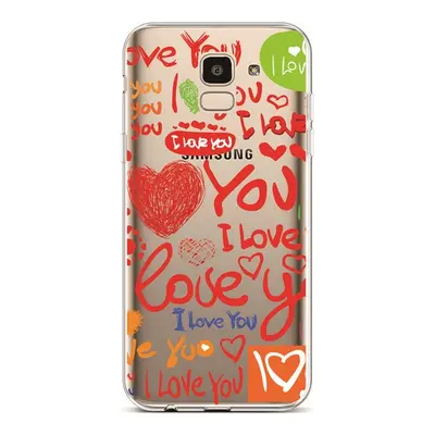 Kryt TopQ Samsung J6 silikon Love 37872