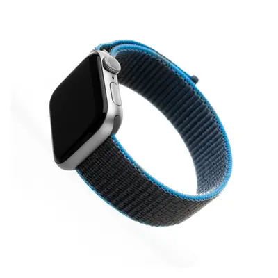 Nylonový řemínek FIXED Nylon Strap pro Apple Watch 38/40/41mm, šedomodrý