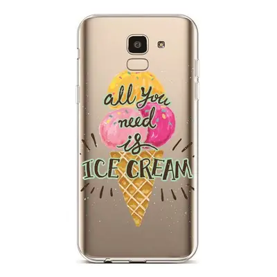 Kryt TopQ Samsung J6 silikon Ice Cream 37884