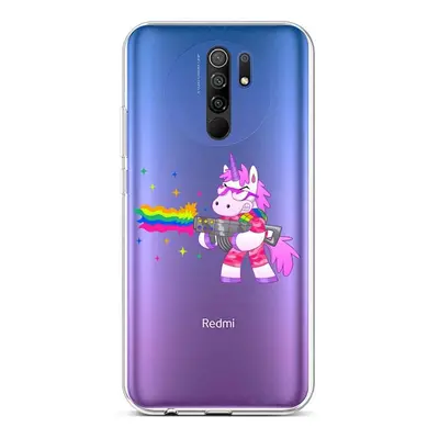 Kryt TopQ Xiaomi Redmi 9 silikon Rainbow Gun 52895