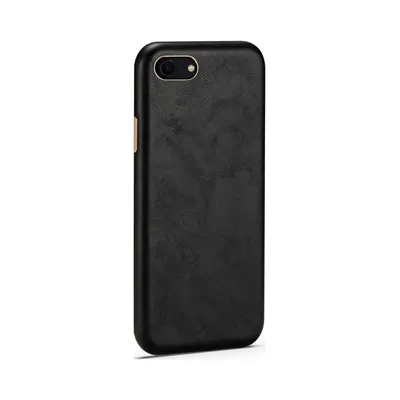 Kryt TopQ Soft Leather iPhone SE 2022 černý 75371