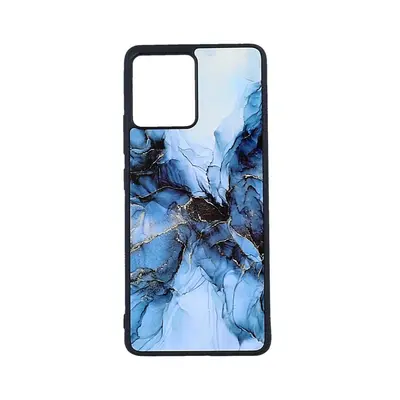 Kryt TopQ Marble Motorola Edge 30 Fusion pevný Smoky Blue 97953