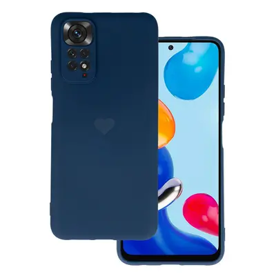 Vennus Silikonové pouzdro se srdcem pro Xiaomi Redmi Note 11 Pro/Note 11 Pro 5G design 1 navy