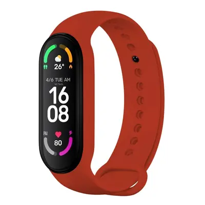 Silikonový řemínek FIXED Silicone Strap pro Xiaomi Band 7/ Mi Band 6/ Mi Band 5, červený