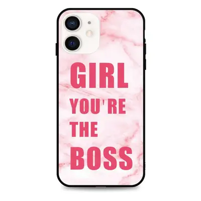 Kryt TopQ LUXURY iPhone 12 mini pevný Girl Boss 53374