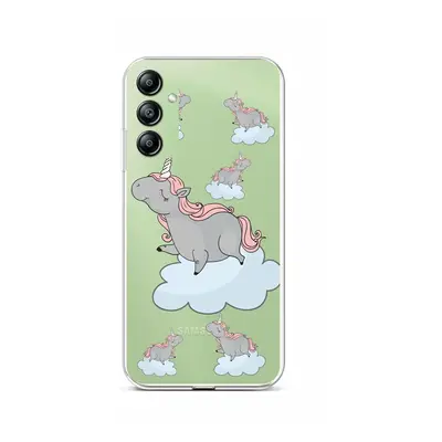 Kryt TopQ Samsung A14 5G Grey Unicorns 93001