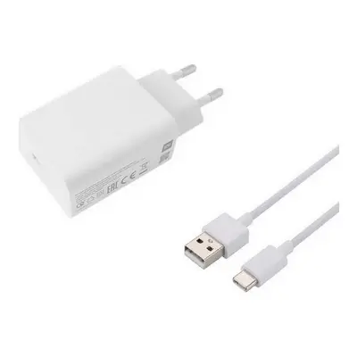 Originální nabíječka Xiaomi MDY-10-EF + USB-C (Type-C) datový kabel bílá 3A 54769