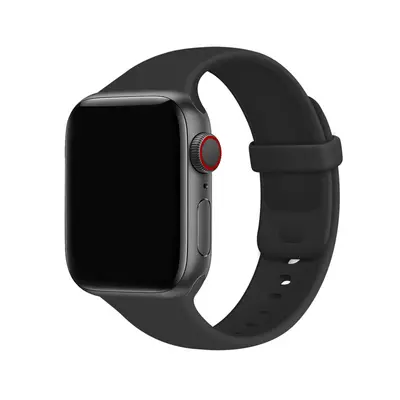 Silikonový řemínek TopQ Gummy pro Apple Watch 42-44-45-49 mm černý 95832