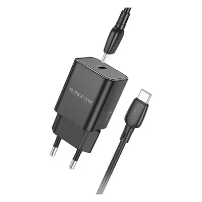 Rychlonabíječka Borofone BN13 vč. USB-C datového kabelu 30W černá