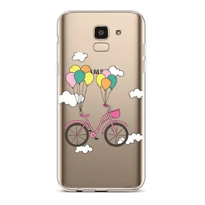 Kryt TopQ Samsung J6 silikon Pink Bike 37940