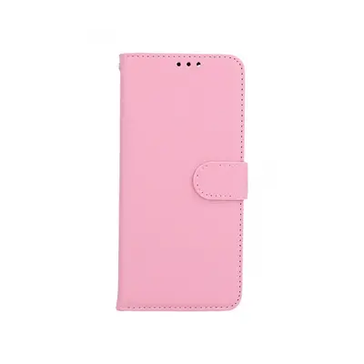 Pouzdro TopQ Xiaomi Redmi Note 11 knížkové světle růžové s přezkou 67727