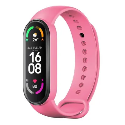 Silikonový řemínek FIXED Silicone Strap pro Xiaomi Mi Band 5/ Mi Band 6, růžový