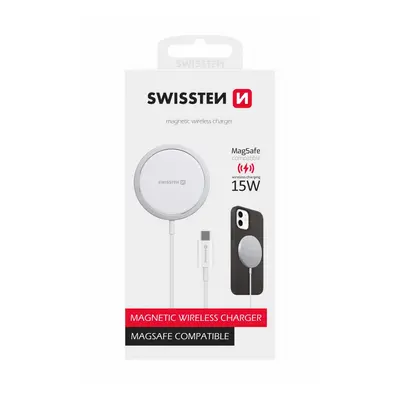 Swissten magstick wireless nabíječka pro apple iphone (kompatibilní s magsafe)