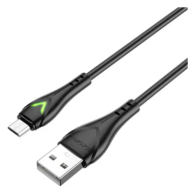 Kabel Borofone BX65 Bright - USB na Micro USB - 2A 1 metr černý