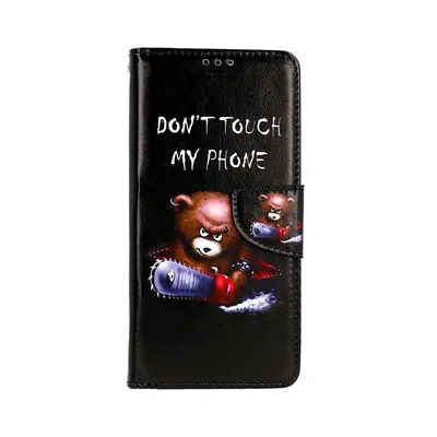 Pouzdro TopQ Xiaomi Redmi Note 12 knížkové Don't Touch méďa 95618