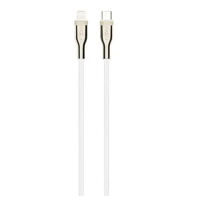 Dlouhý nabíjecí a datový opletený kabel FIXED s konektory USB-C/Lightning a podporou PD, 2 m, MF