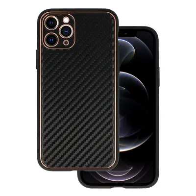 TEL PROTECT Kožené pouzdro Carbon pro Iphone 11 Pro Black