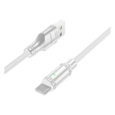 Kabel Borofone BU40 Advantage - USB na typ C - 3A 1,2 metru šedý