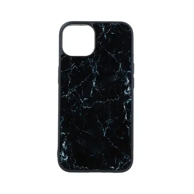 Kryt TopQ Marble iPhone 14 pevný Smoky Black 110476