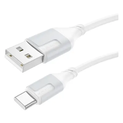 Kabel Borofone BX101 Creator - USB na typ C - 3A 1 metr bílý