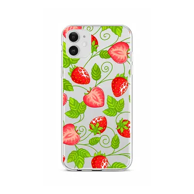 Kryt TopQ iPhone 12 silikon Strawberries 55300