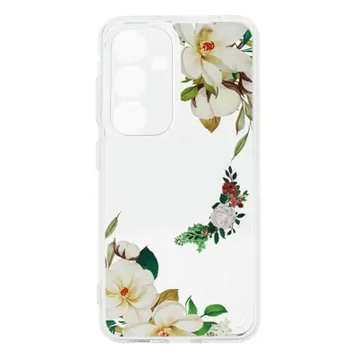 Kryt Tel Protect Flower Samsung A34 s bílými květy 98829