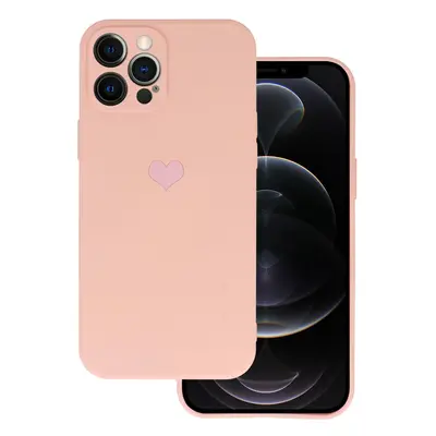 Vennus Silikonové pouzdro se srdcem pro Iphone 11 Pro design 1 růžové