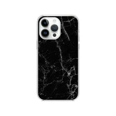 Kryt STYLE TopQ iPhone 15 Pro Mramor černý 99819