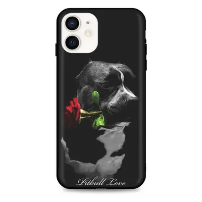 Kryt TopQ iPhone 12 mini silikon Pitbull Love 53305