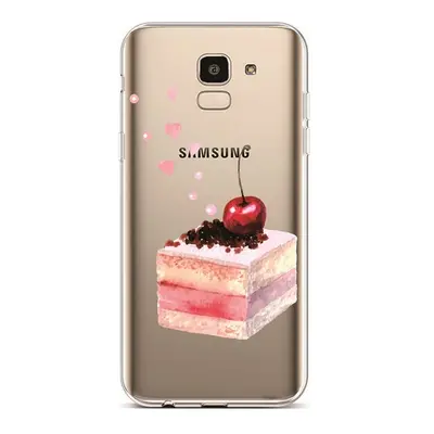 Kryt TopQ Samsung J6 silikon Cherry Cake 37862