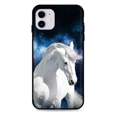 Kryt TopQ iPhone 11 silikon White Horse 48896