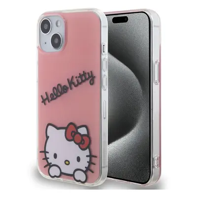 Hello Kitty IML Daydreaming Logo Zadní Kryt pro iPhone 13 Pink