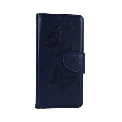 Pouzdro TopQ Xiaomi Redmi Note 12S knížkové Butterfly modré tmavé 111957