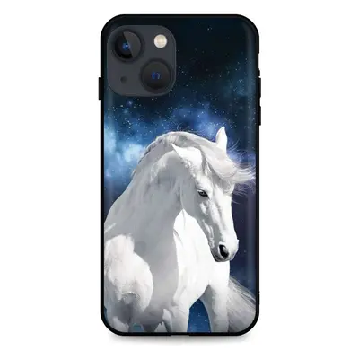 Kryt TopQ iPhone 13 mini silikon White Horse 65444